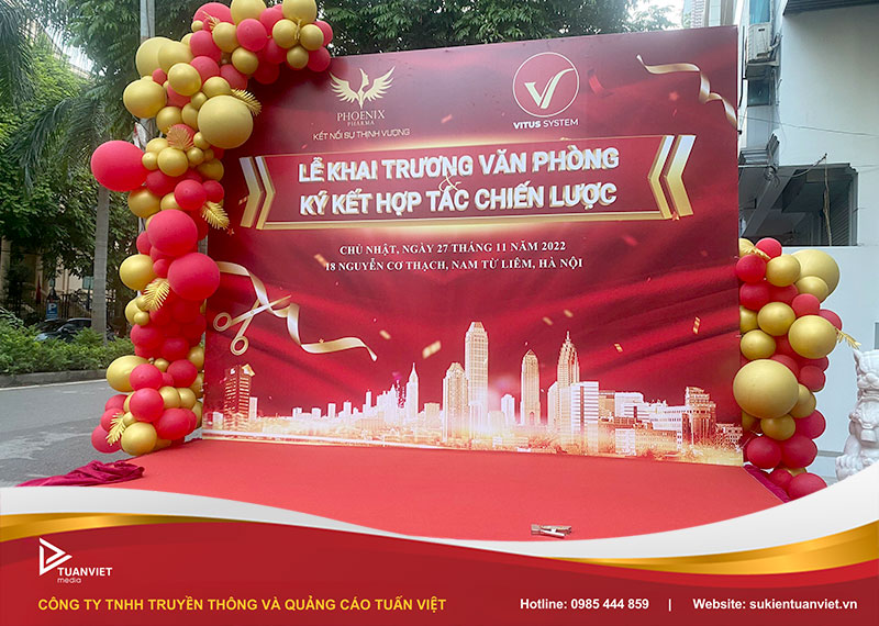 Bóng bay khai trương showroom