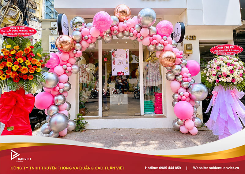 Decor bóng bay khai trương