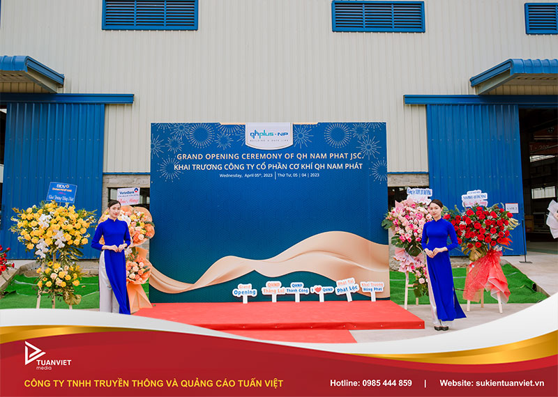 tổ chức sự kiện khai trương nhà máy