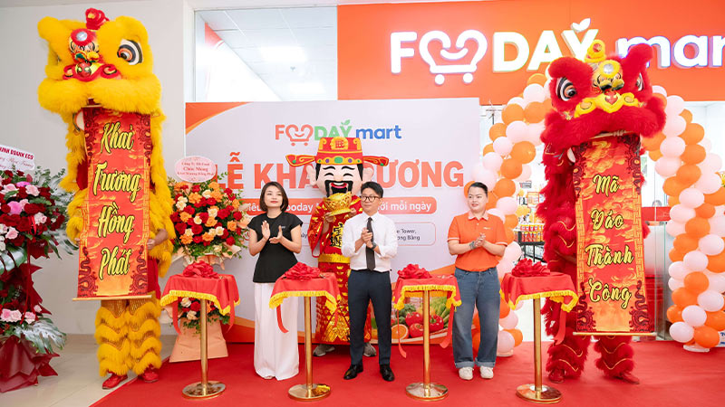 lễ khai trương siêu thị Fooday Mart