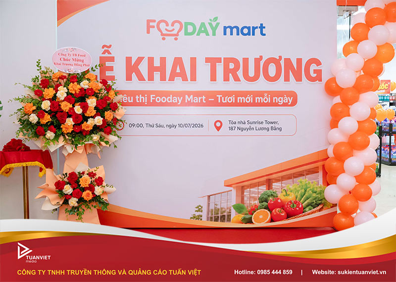 lễ khai trương siêu thị Fooday Mart