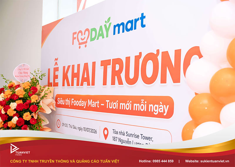 lễ khai trương siêu thị Fooday Mart