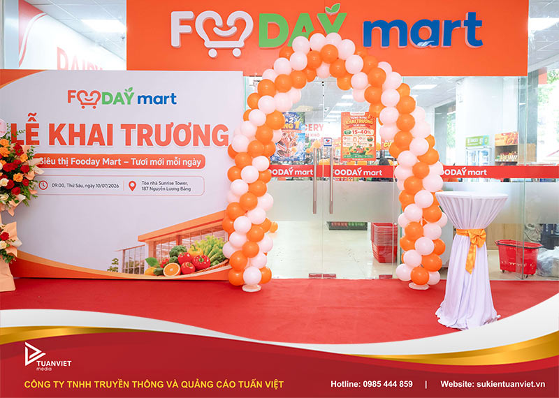 lễ khai trương siêu thị Fooday Mart