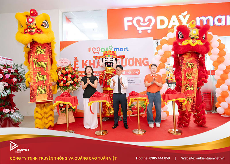 lễ khai trương siêu thị Fooday Mart
