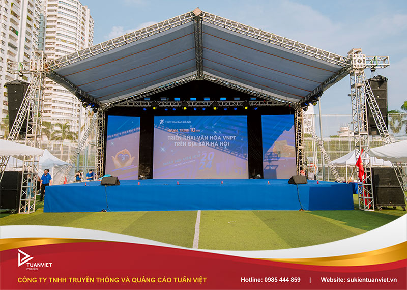 quy trình setup sân khấu