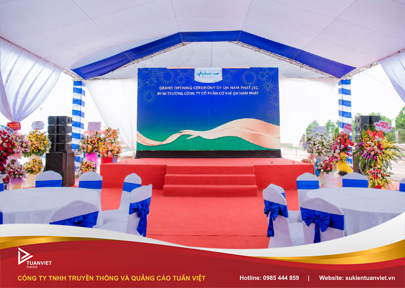 quy trình setup sân khấu sự kiện