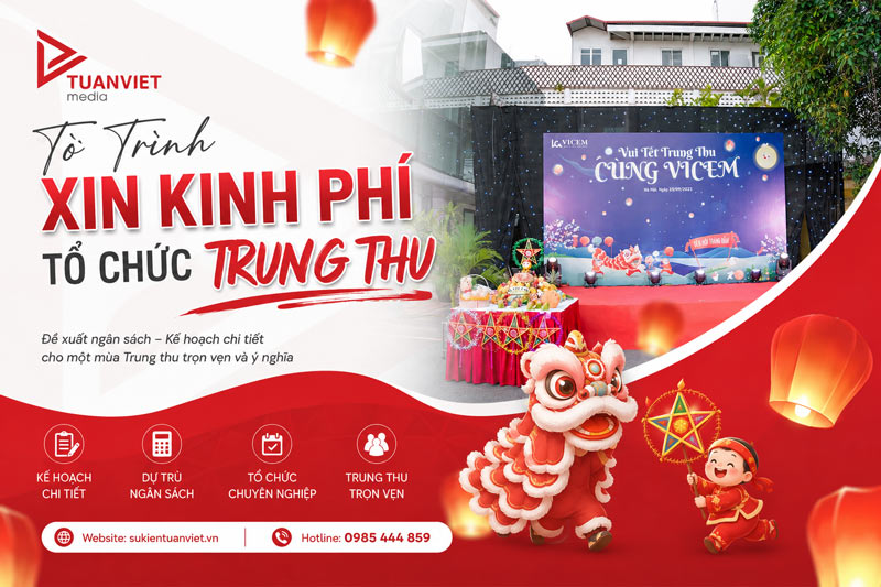 viết tờ trình xin kinh phí tổ chức trung thu