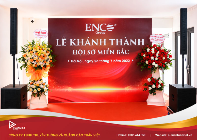 backdrop khánh thành nhà máy