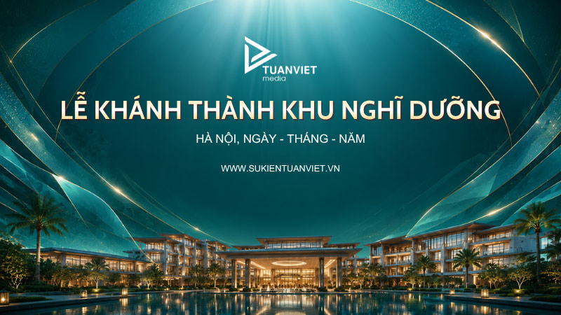 background lễ khánh thành
