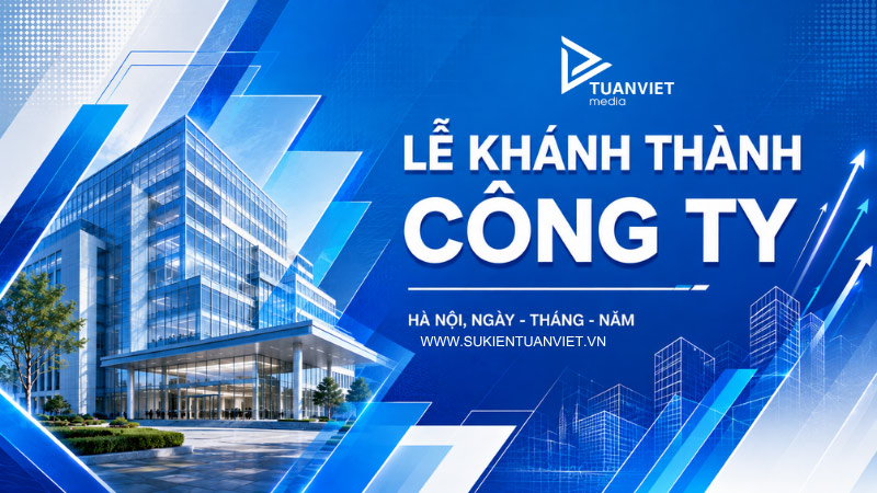 backdrop khánh thành dự án