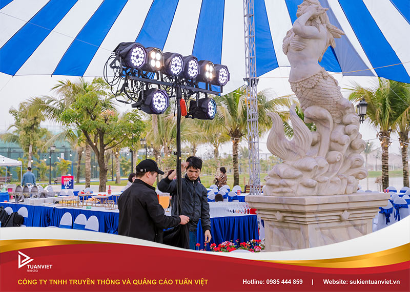 kiểm tra mặt bằng tổ chức Trung thu