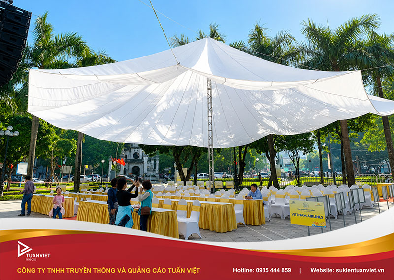 cho thuê dù che khai giảng tại Hà Nội