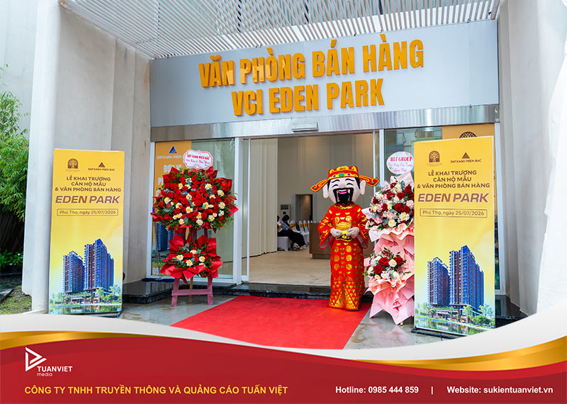 lễ khai trương căn hộ mẫu và văn phòng bán hàng eden park