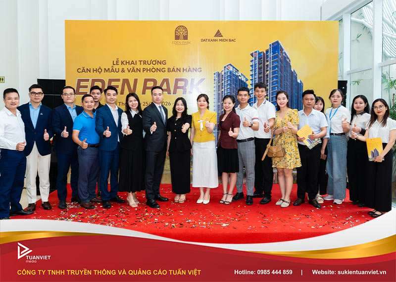 sự kiện khai trương văn phòng bán hàng eden park