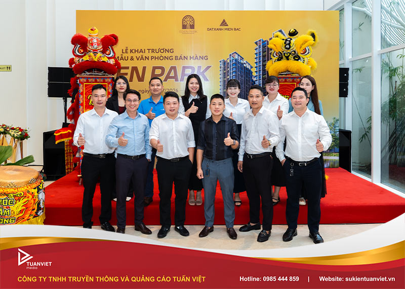 sự kiện khai trương văn phòng bán hàng eden park