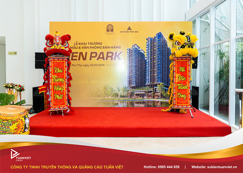 lễ khai trương căn hộ mẫu và văn phòng bán hàng eden park