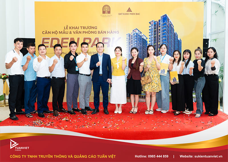 lễ khai trương căn hộ mẫu và văn phòng bán hàng eden park