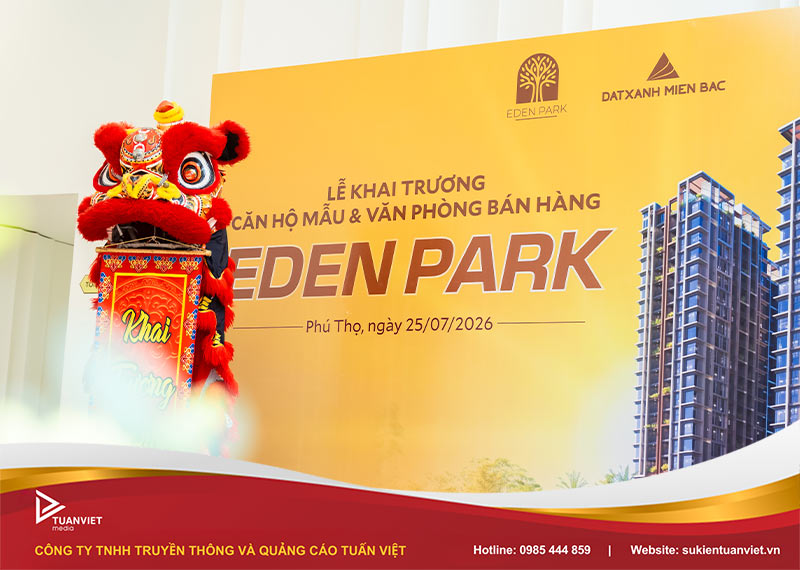lễ khai trương căn hộ mẫu và văn phòng bán hàng eden park