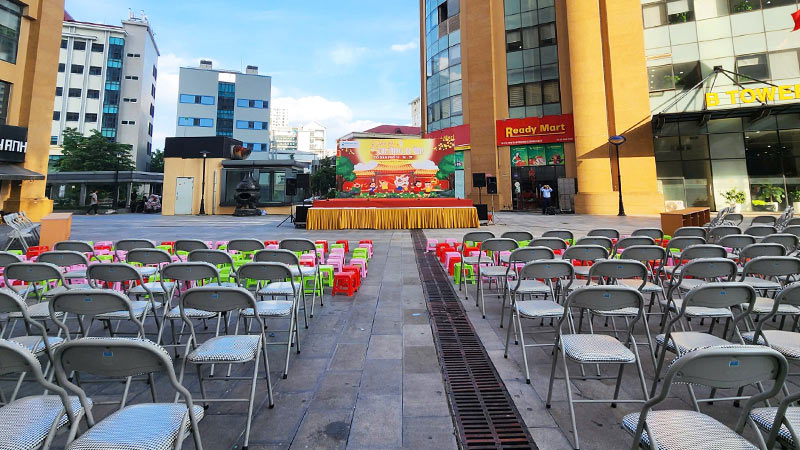bàn ghế trung thu