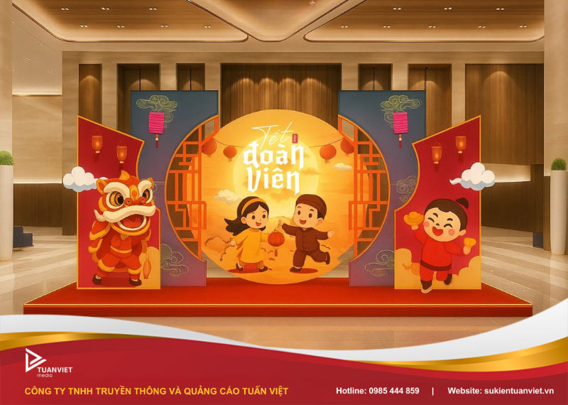 trang trí booth trung thu