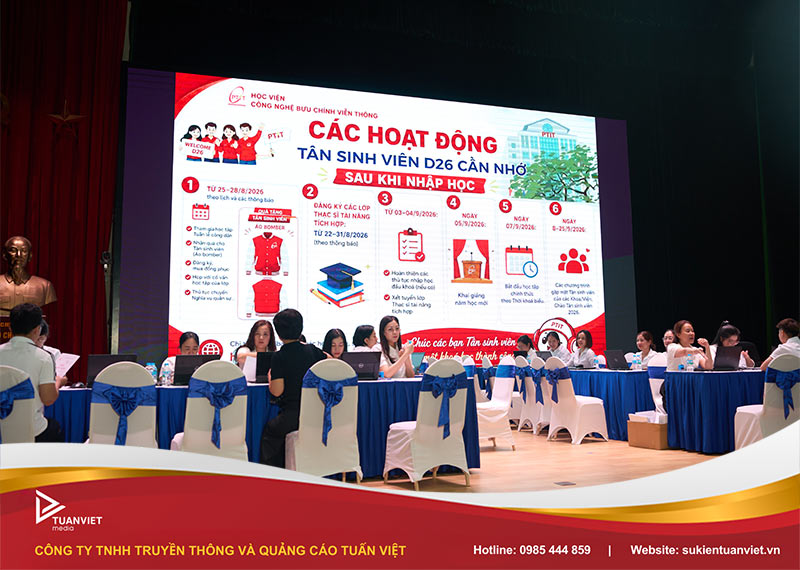 sự kiện chào tân sinh viên học viện bưu chính viễn thông 2026