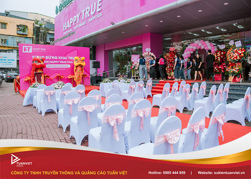 lễ khai trương siêu thị happy true thái thịnh