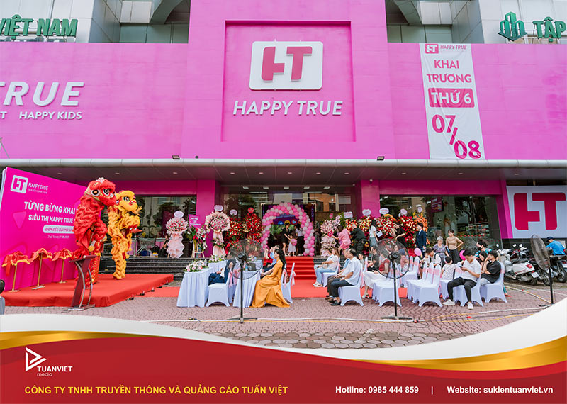 lễ khai trương siêu thị happy true 102 thái thịnh
