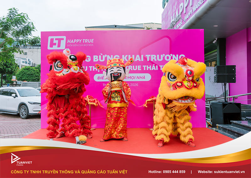 lễ khai trương siêu thị happy true 102 thái thịnh