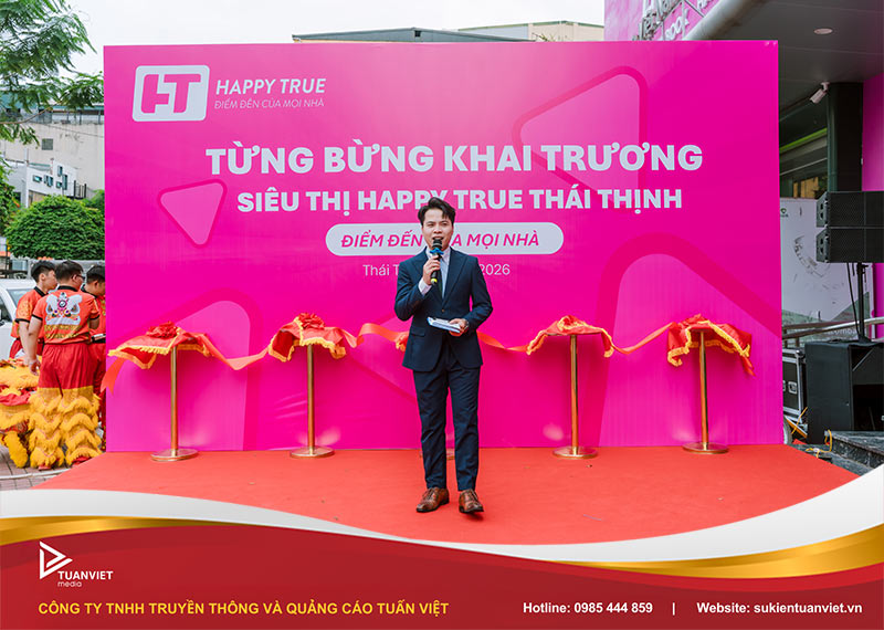 lễ khai trương siêu thị happy true 102 thái thịnh