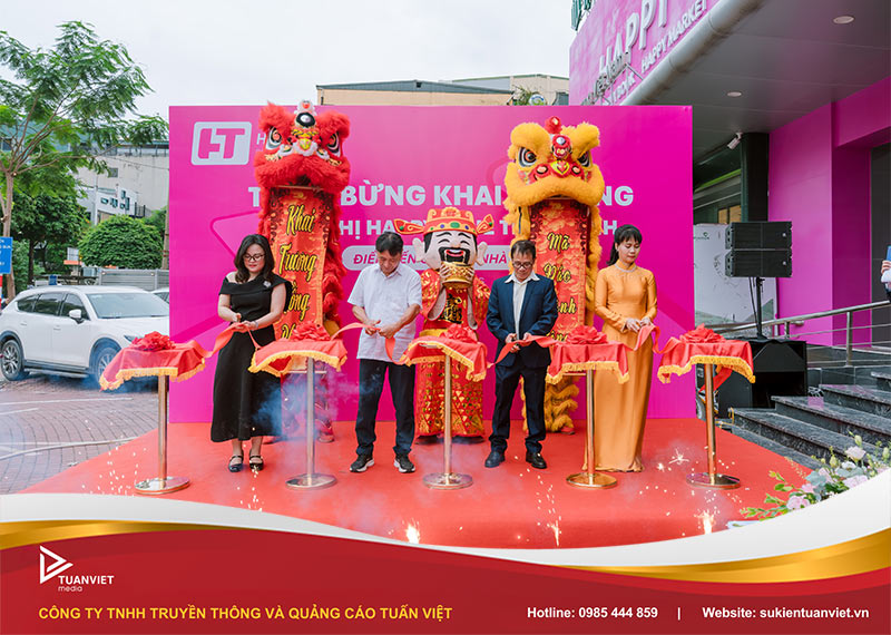 sự kiện khai trương siêu thị happy true