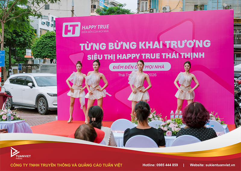 lễ khai trương siêu thị happy true 102 thái thịnh