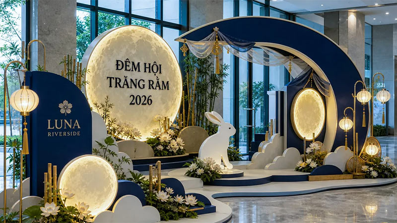 trang trí tiểu cảnh trung thu