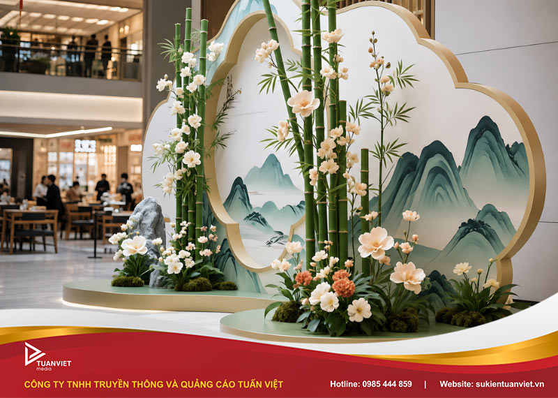 thi công tiểu cảnh trung thu trọn gói