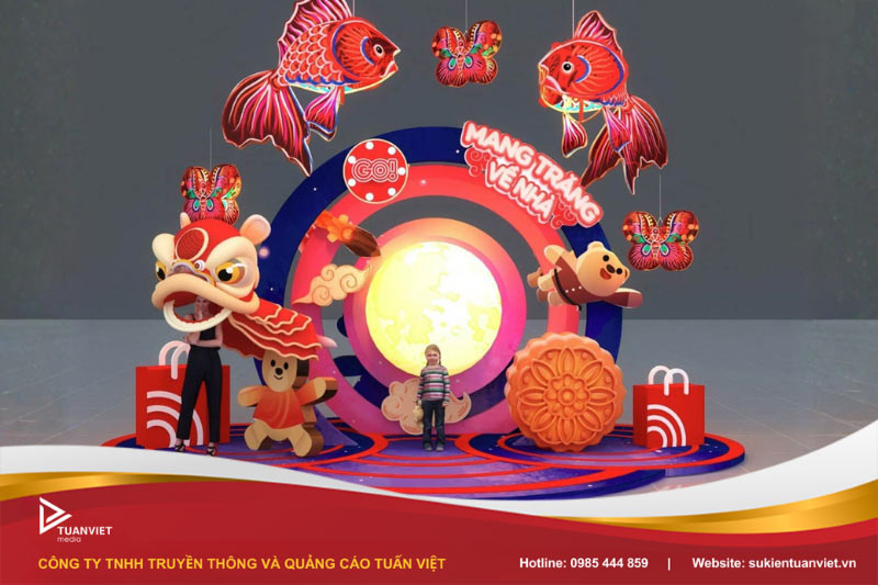 trang trí tiểu cảnh trung thu