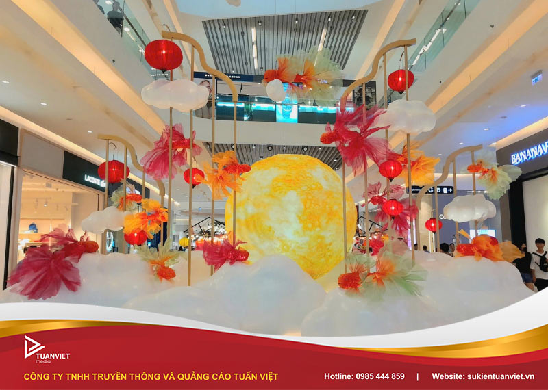 trang trí tiểu cảnh trung thu chung cư