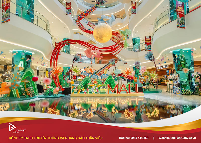 tiểu cảnh trung thu trung tâm thương mại