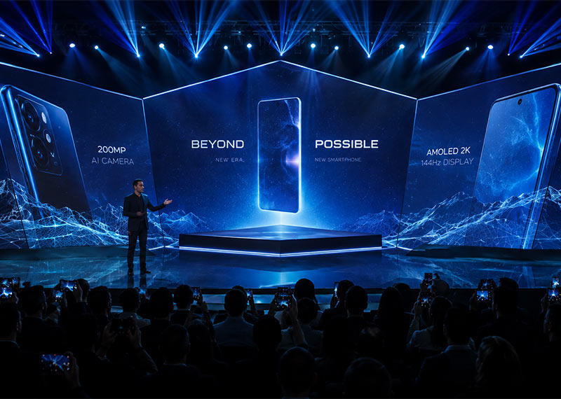 thiết kế 3D mapping và hologram cho lễ ra mắt sản phẩm
