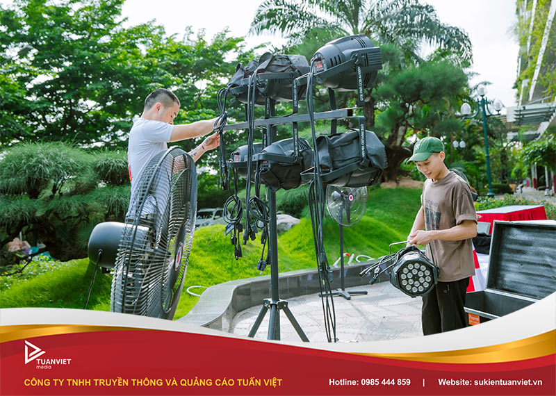 cách setup hệ thống âm thanh ánh sáng chuyên nghiệp