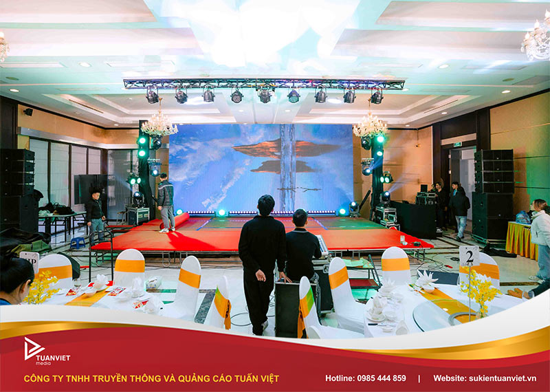 quy trình setup âm thanh ánh sáng sự kiện