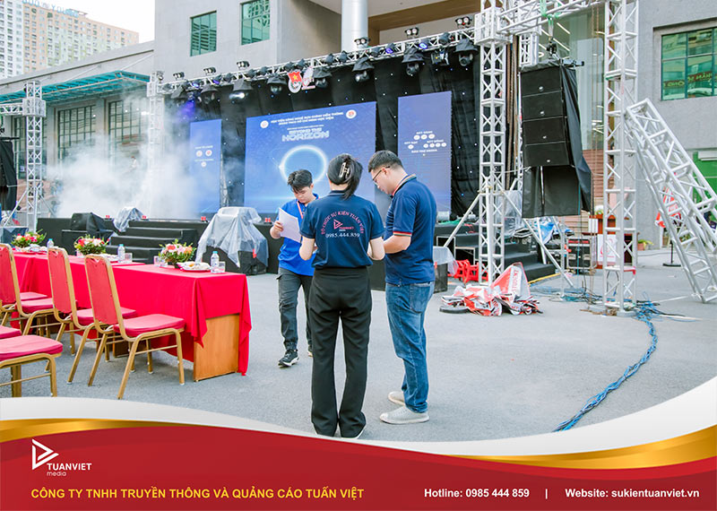 quy trình setup âm thanh ánh sáng