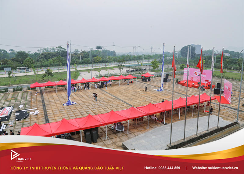 quy trình lắp đặt gian hàng hội chợ