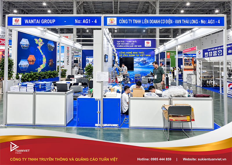 quy trình thi công gian hàng hội chợ