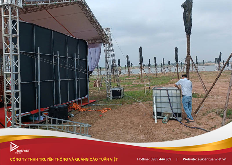 quy trình setup nhà giàn không gian chuyên nghiệp