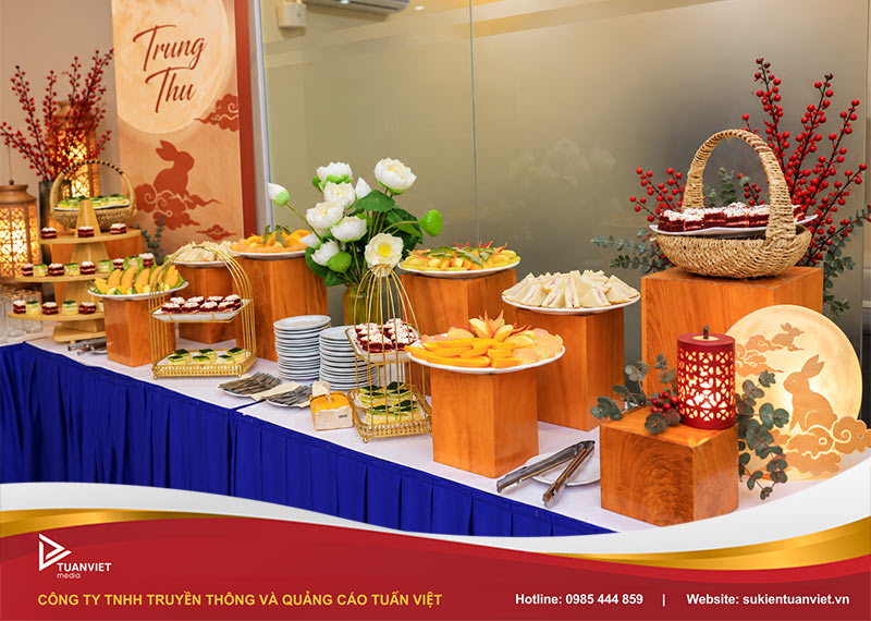thực đơn tiệc ngọt trung thu