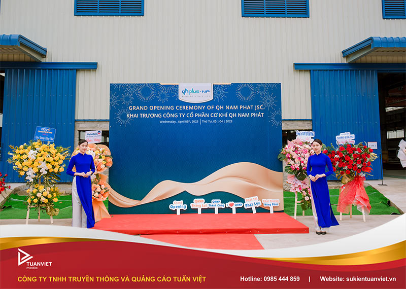 quy trình thi công backdrop sự kiện