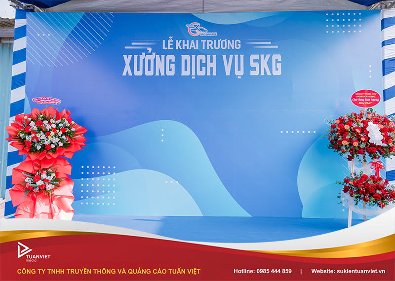 dịch vụ thi công backdrop tại Hà Nội