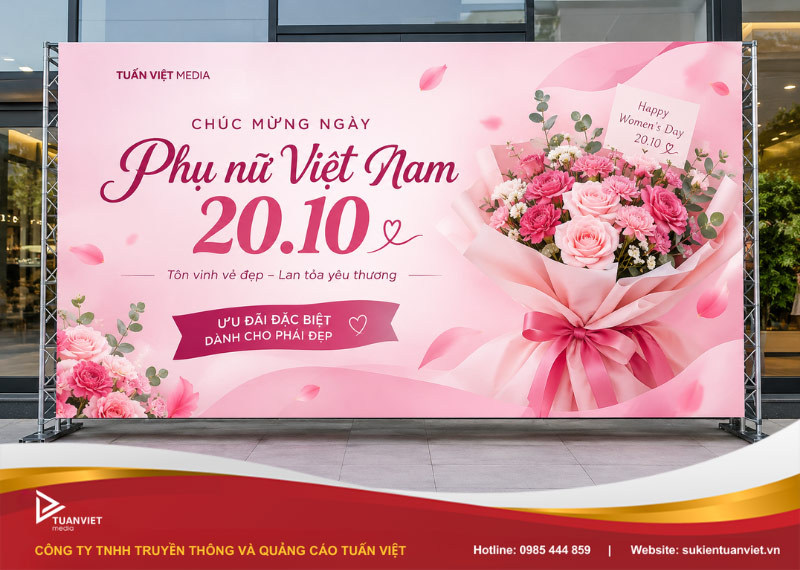 thiết kế ấn phẩm 20/10 đẹp