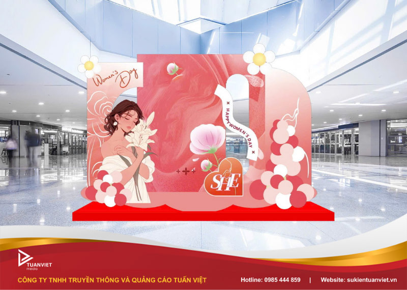 mẫu thiết kế ấn phẩm 20/10
