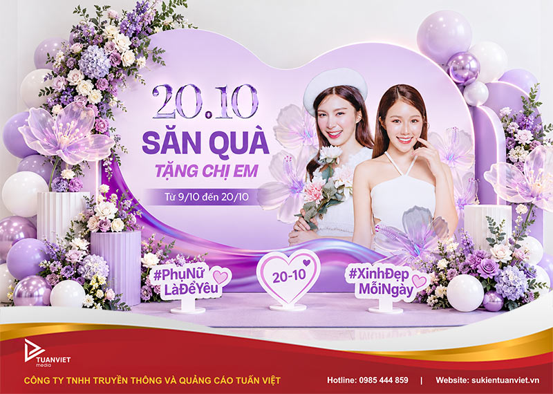 ấn phẩm quảng cáo cho ngày 20/10