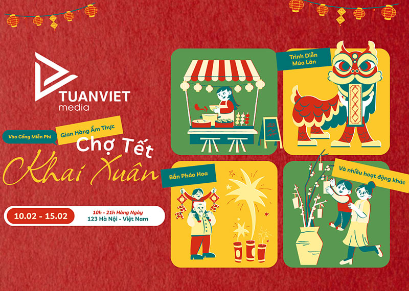 phông nền hội chợ
